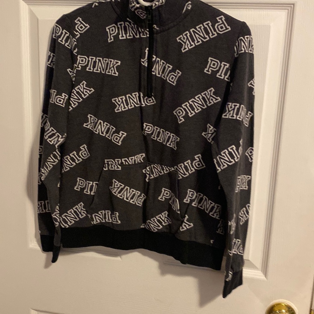Pink quarter zip
